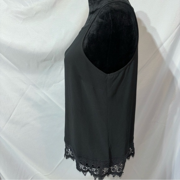 IZ BYER Black Square Neck Spaghetti Strap Top Size XL - Picture 7 of 10